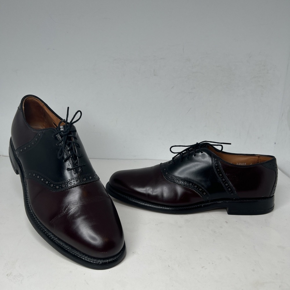 Allen Edmonds Shelton Burgundy / Black  Oxford Dress Shoes‎ US 11 C